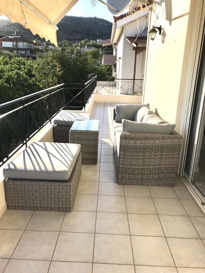 Beautiful Maisonette With A View To The Mountains And The Sea Agia Marina  Exteriér fotografie
