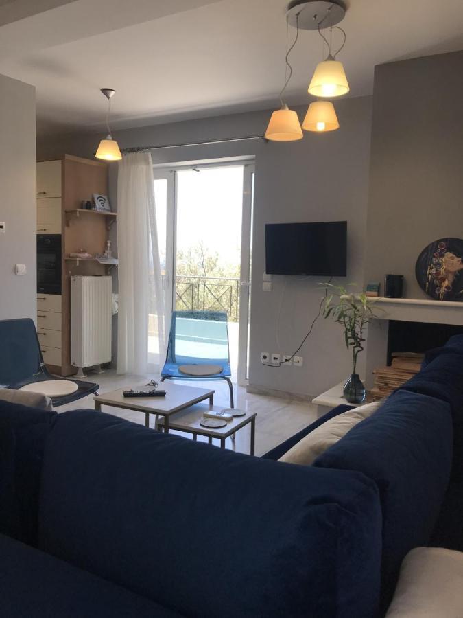 Beautiful Maisonette With A View To The Mountains And The Sea Agia Marina  Exteriér fotografie
