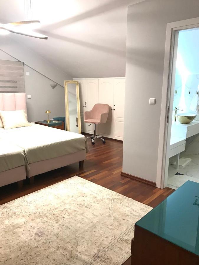 Beautiful Maisonette With A View To The Mountains And The Sea Agia Marina  Exteriér fotografie