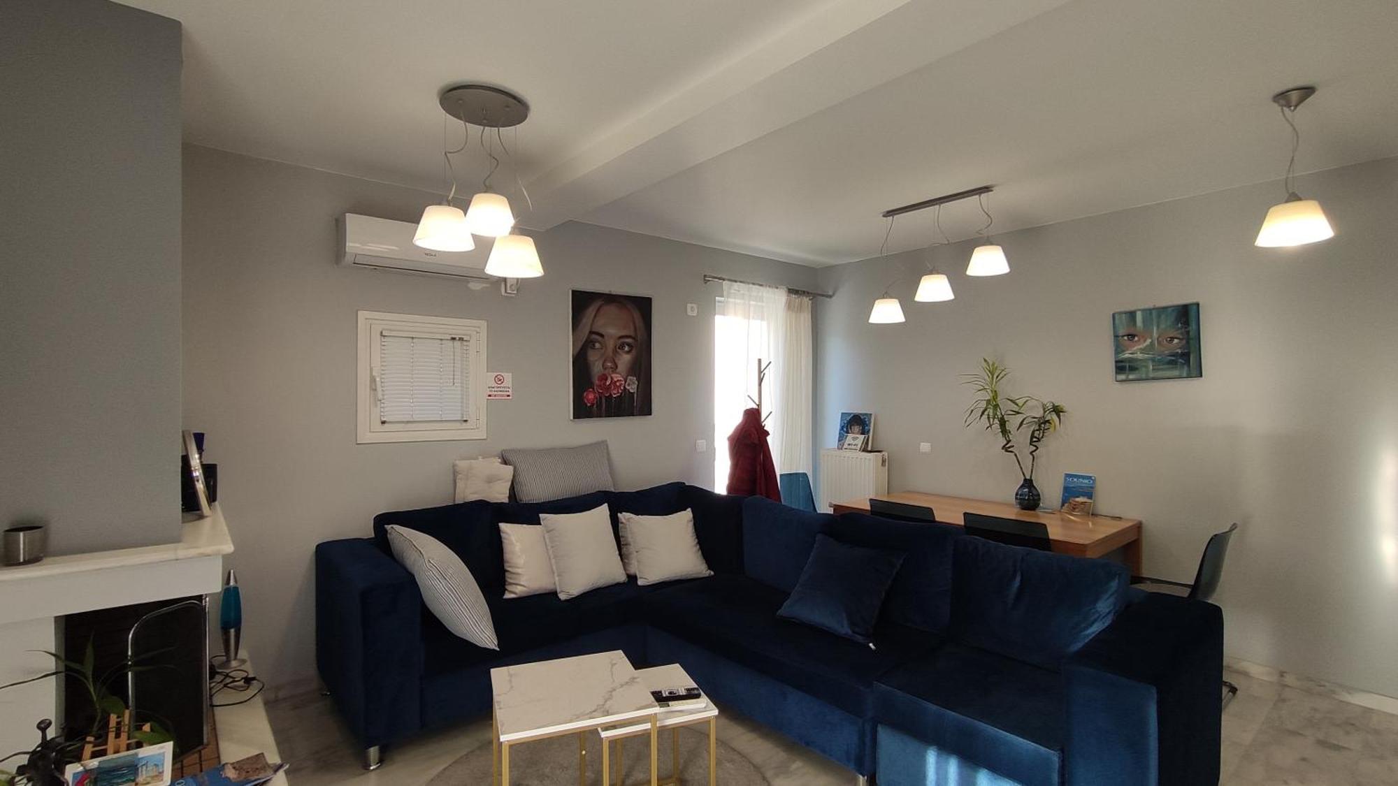 Beautiful Maisonette With A View To The Mountains And The Sea Agia Marina  Exteriér fotografie